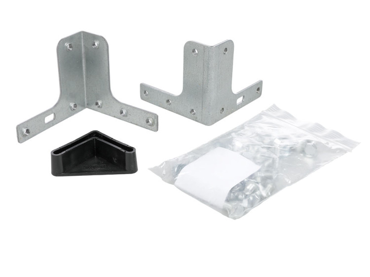 Комплект T-образного усилителя стойки (с резьбой 2 шт. + подпятник пластиковый 1 шт.)