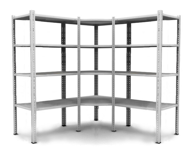 Угловой стеллаж MS Standart 185/100x60/4