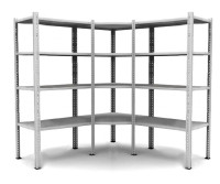 Угловой стеллаж MS Standart 185/100x50/4